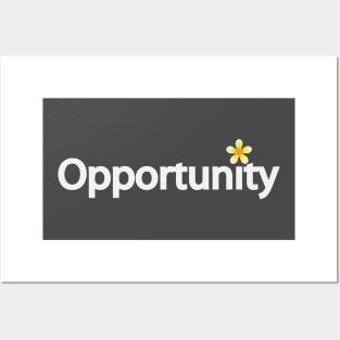 Opportunity artistic typographic artwork Posters and Art